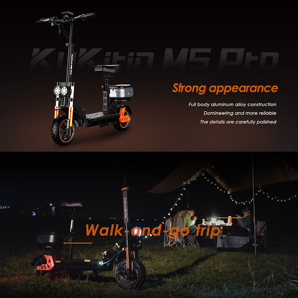 KuKirin M5 Pro Electric Scooter with Seat 1000W Motor 48V 20Ah Battery