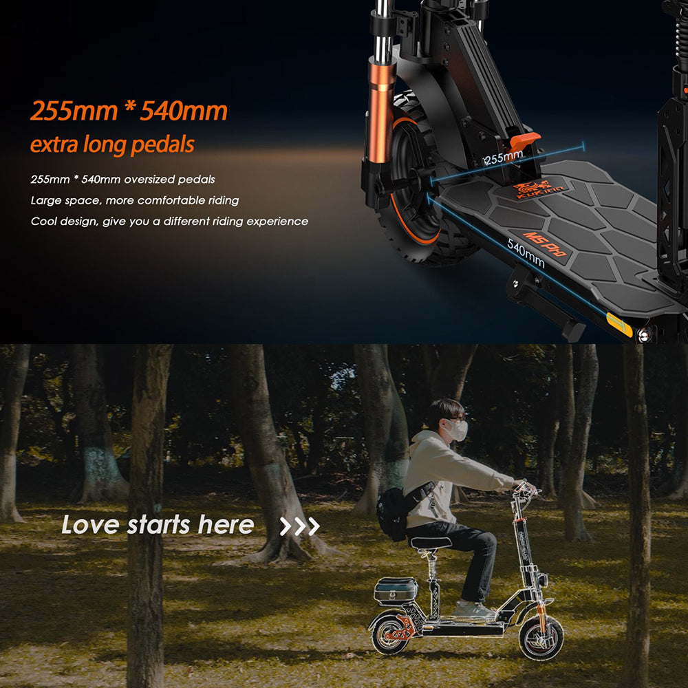 KuKirin M5 Pro Electric Scooter with Seat 1000W Motor 48V 20Ah Battery