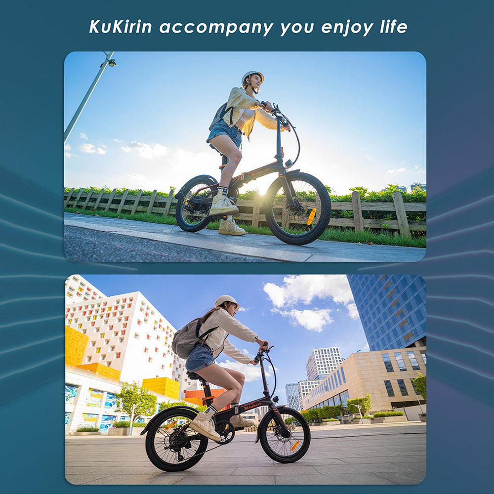 KuKirin V2 Electric City Bike 20" Tires 250W Motor 36V 7.5Ah Battery
