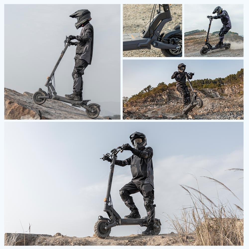 Ausom L2 Max Elektroroller Dual 1000W Motor 48V 20,8Ah Batterie 10" Reifen