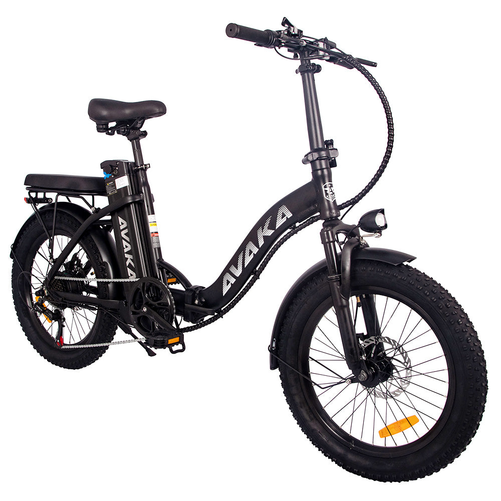 AVAKA BZ20 Plus Electric Bike 20" Tires Spoke Wheels 500W Motor 48V 18.2Ah Battery