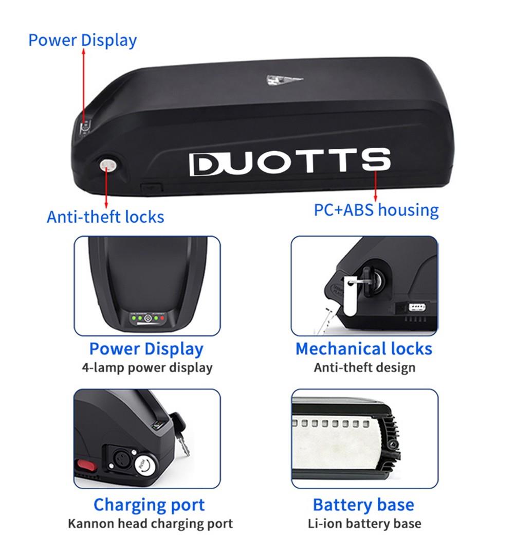 DUOTTS 48V 15Ah Battery Pack for C29 Electric Bike