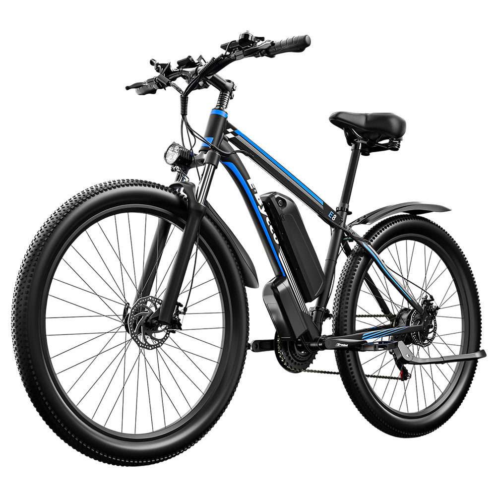 Bicicleta eléctrica de montaña E·Bycco E8, neumáticos de 29", motor de 750 W, batería de 48 V y 17,5 Ah