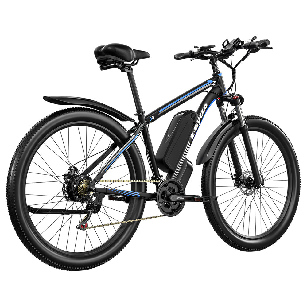 Bicicleta eléctrica de montaña E·Bycco E8, neumáticos de 29", motor de 750 W, batería de 48 V y 17,5 Ah