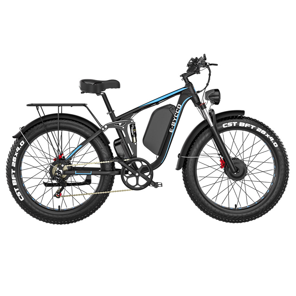 E·Bycco EB7 Pro Electric Bike 26" Tires Dual 1000W Motors 52V 23Ah Battery
