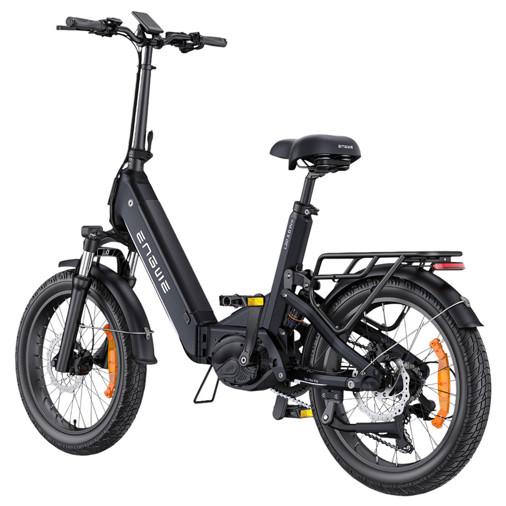 Bicicleta eléctrica ENGWE L20 3.0 Pro, neumáticos de 20", motor central de 250 W, batería de 48 V y 15 Ah