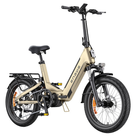 ENGWE L20 3.0 Pro Electric Bike 20" Tires 250W Mid-Drive Motor 48V 15Ah Battery