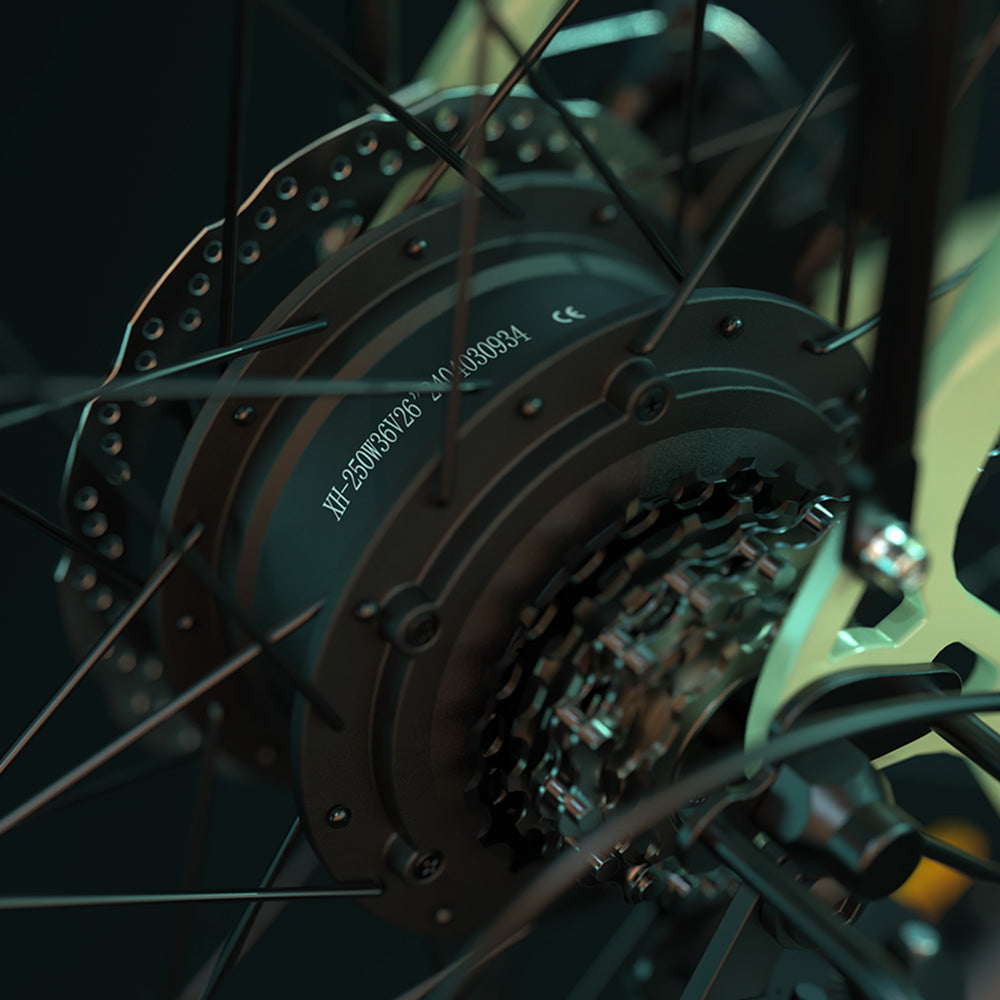 Bicicleta eléctrica ESKUTE C100, neumáticos de 26", motor de 250 W, batería de 36 V y 10,4 Ah