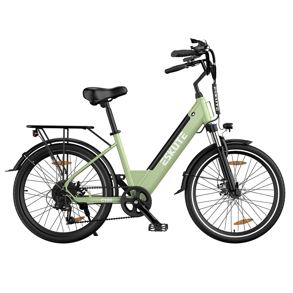 Bicicleta eléctrica ESKUTE C100, neumáticos de 26", motor de 250 W, batería de 36 V y 10,4 Ah