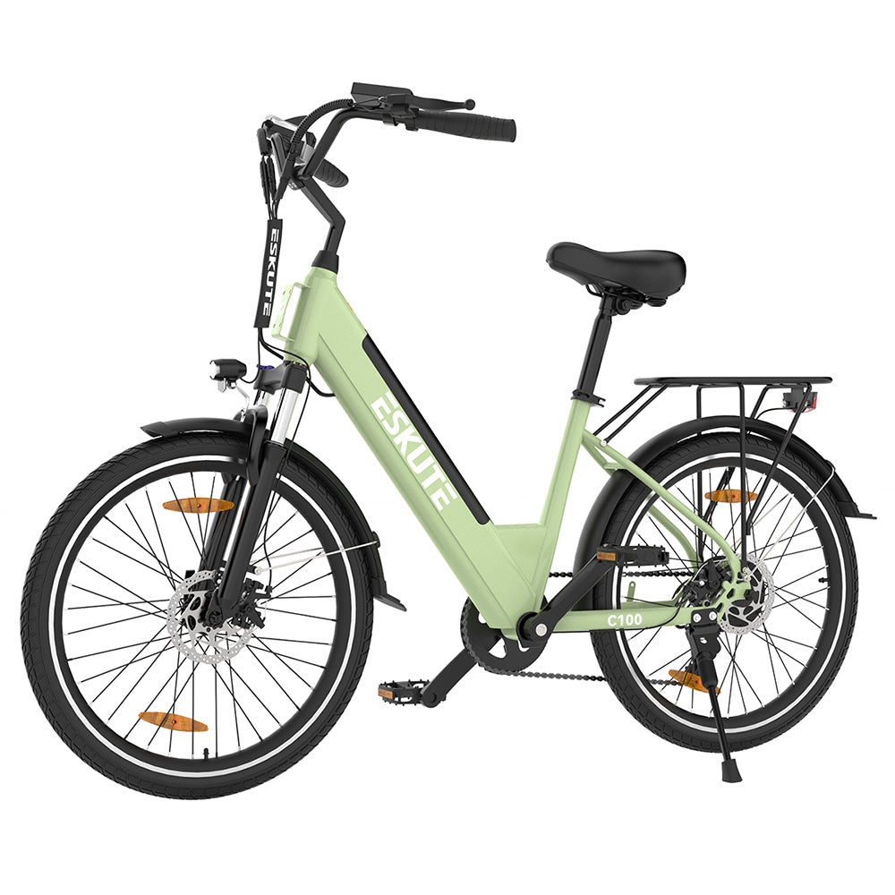 Bicicleta eléctrica ESKUTE C100, neumáticos de 26", motor de 250 W, batería de 36 V y 10,4 Ah