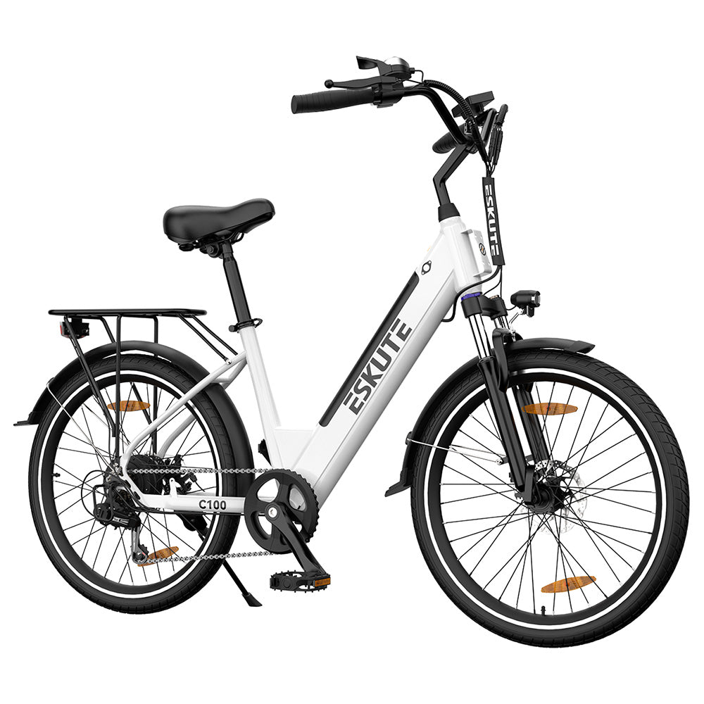 Bicicleta eléctrica ESKUTE C100, neumáticos de 26", motor de 250 W, batería de 36 V y 10,4 Ah