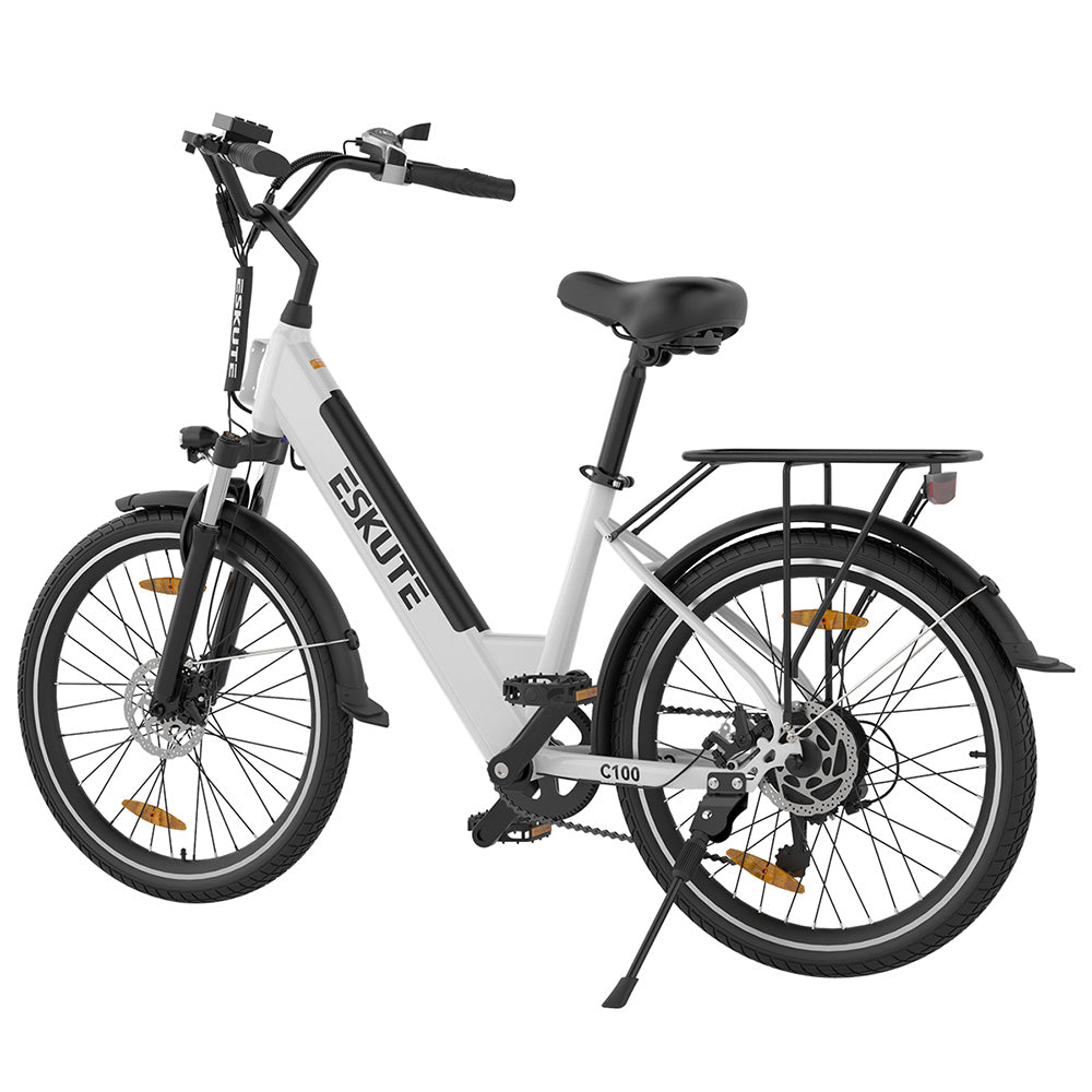 Bicicleta eléctrica ESKUTE C100, neumáticos de 26", motor de 250 W, batería de 36 V y 10,4 Ah