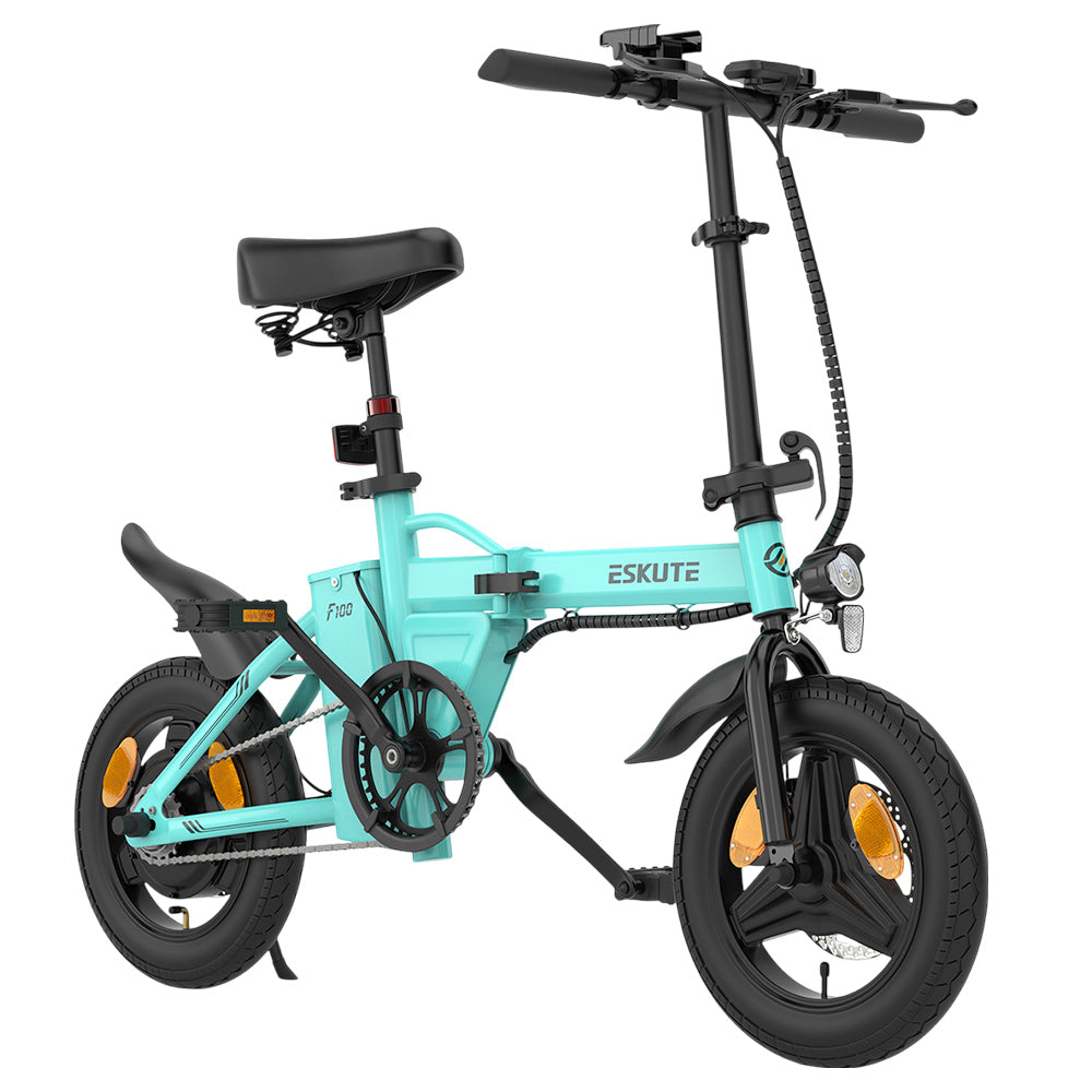ESKUTE F100 Electric Folding Bike 14" Tires 250W Motor 36V 9Ah Battery