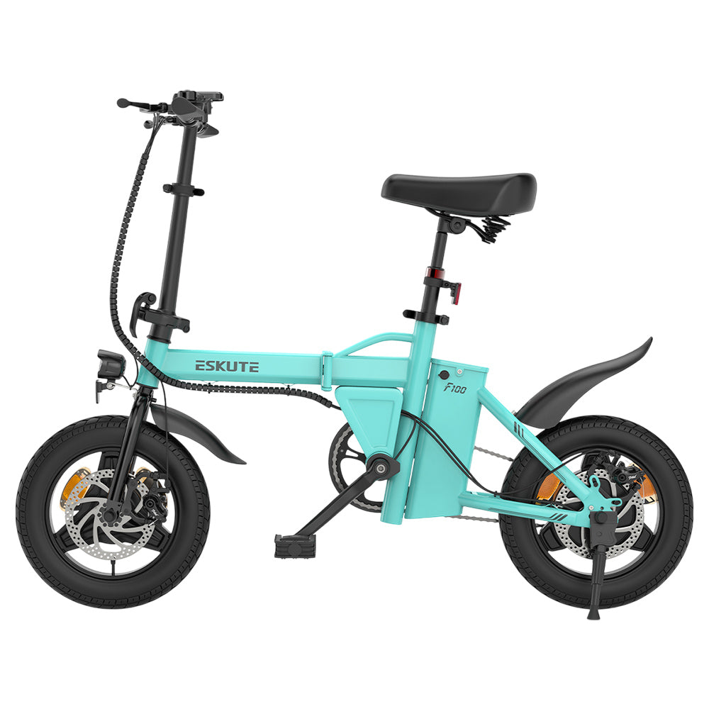 ESKUTE F100 Electric Folding Bike 14" Tires 250W Motor 36V 9Ah Battery