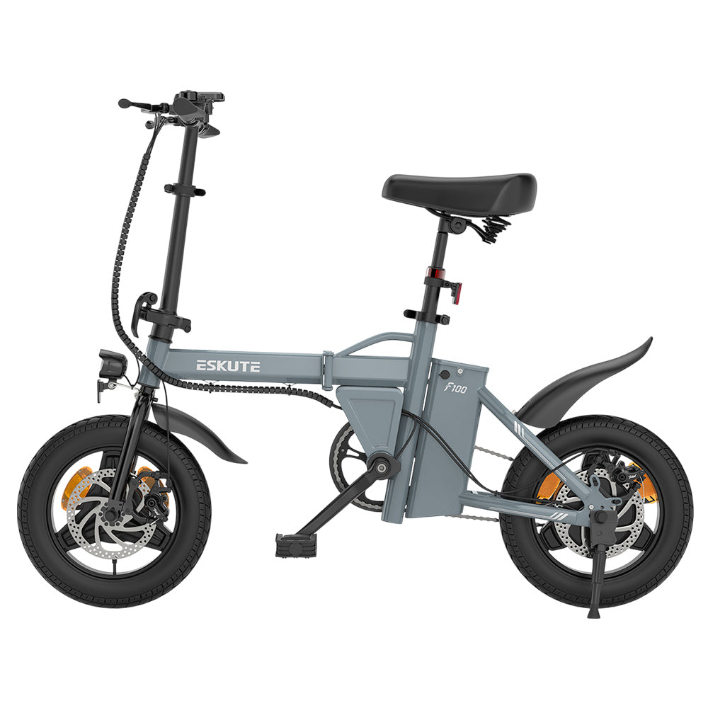 ESKUTE F100 Electric Folding Bike 14" Tires 250W Motor 36V 9Ah Battery