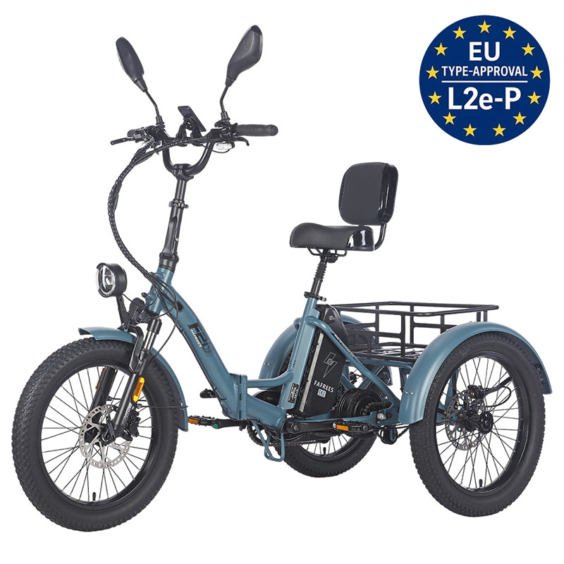 Fafrees F20 Mate Foldable Electric Tricycle 48V 23.45Ah Battery With L2e-P Certified