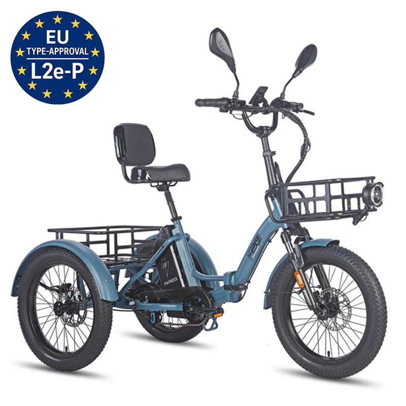 Fafrees F20 Mate Foldable Electric Tricycle 48V 23.45Ah Battery With L2e-P Certified