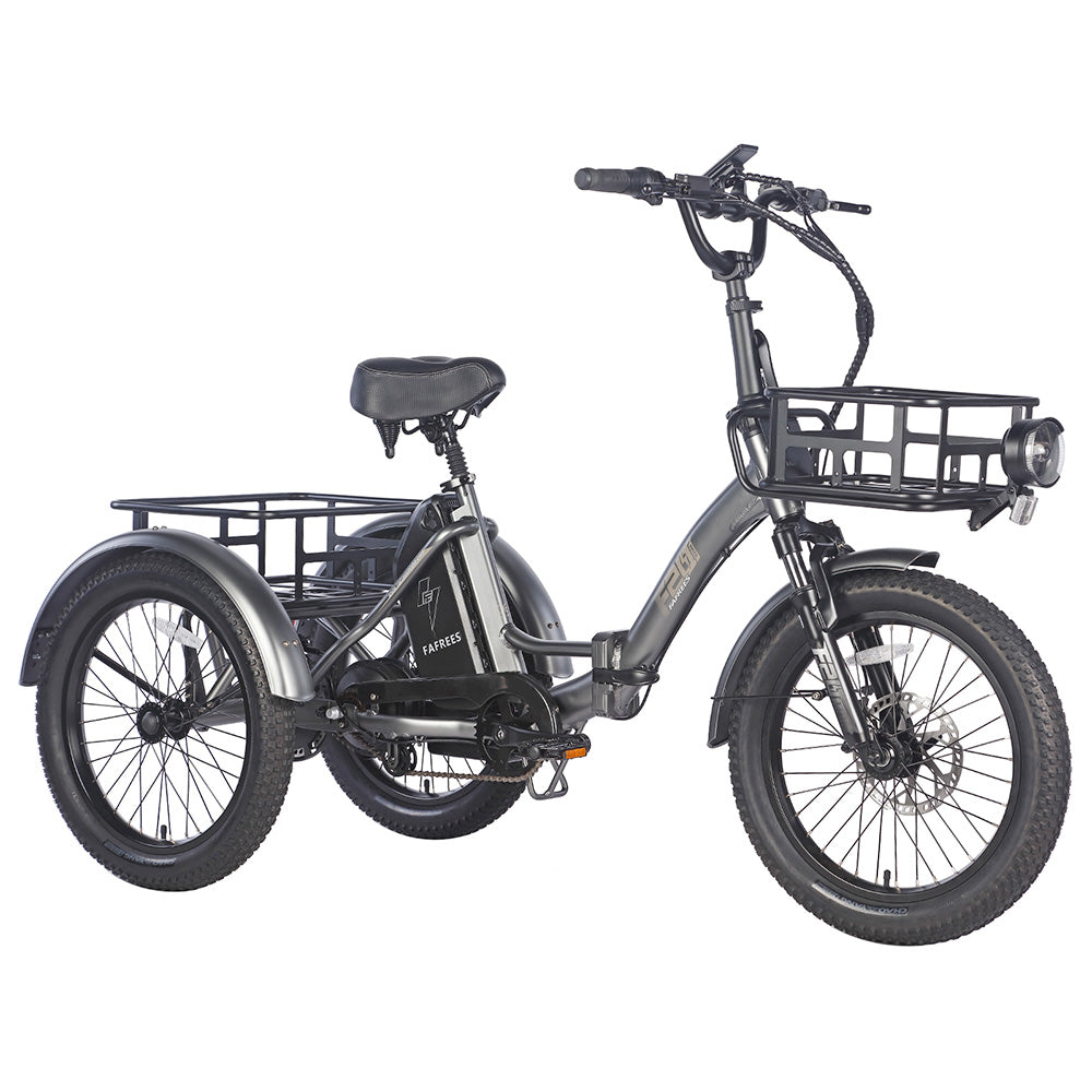 Fafrees F20 Mate Foldable Electric Cargo Tricycle 48V 18.2Ah Battery