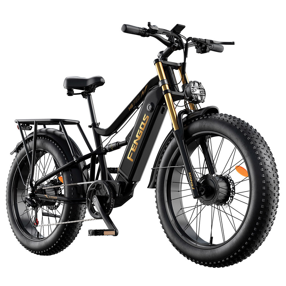 FENGQS H6 Pro Electric Bike 26" Tires Dual 1000W Motors 52V 20Ah Battery
