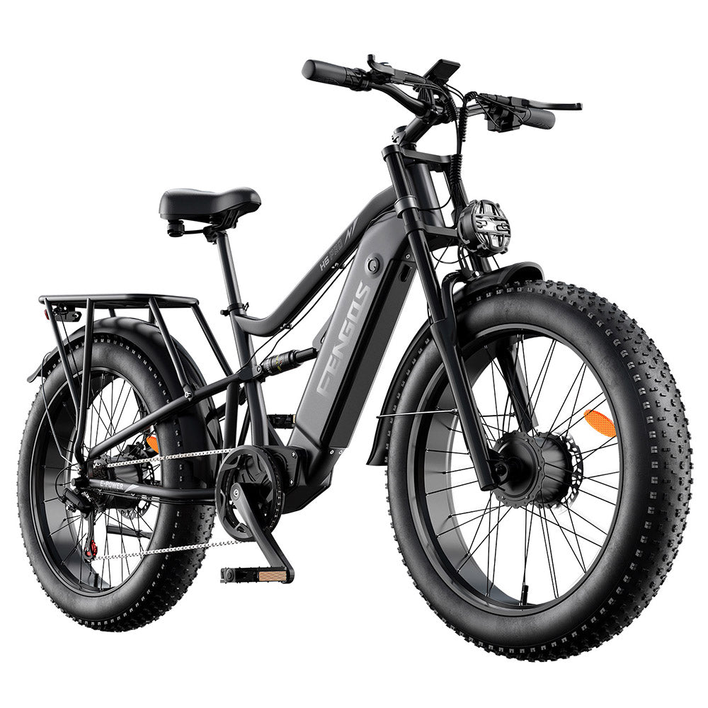 FENGQS H6 Pro Electric Bike 26" Tires Dual 1000W Motors 52V 20Ah Battery