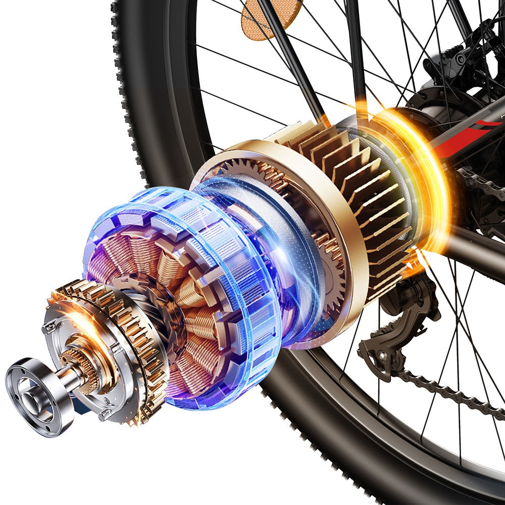 FENGQS Q8 Electric Bike 27.5" Tire 750W Motors 48V 17.5Ah Battery