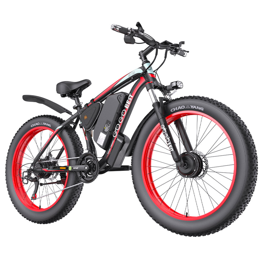 GOGOBEST GF700 Electric Bike 26" Tires Dual 500W Motors 48V 17.5Ah Battery