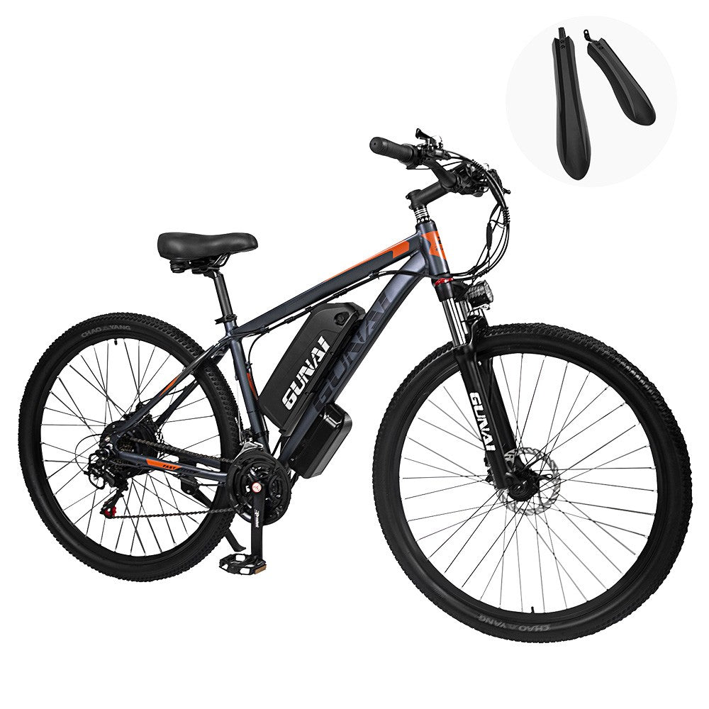 Bicicleta de montaña eléctrica GUNAI GN29, neumáticos de 29", motor de 750 W, batería de 48 V y 15 Ah