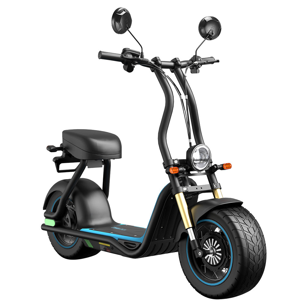 Honey Whale M5 Max Electric Scooter with Seat 14" Tires 1000W 48V 13Ah Battery