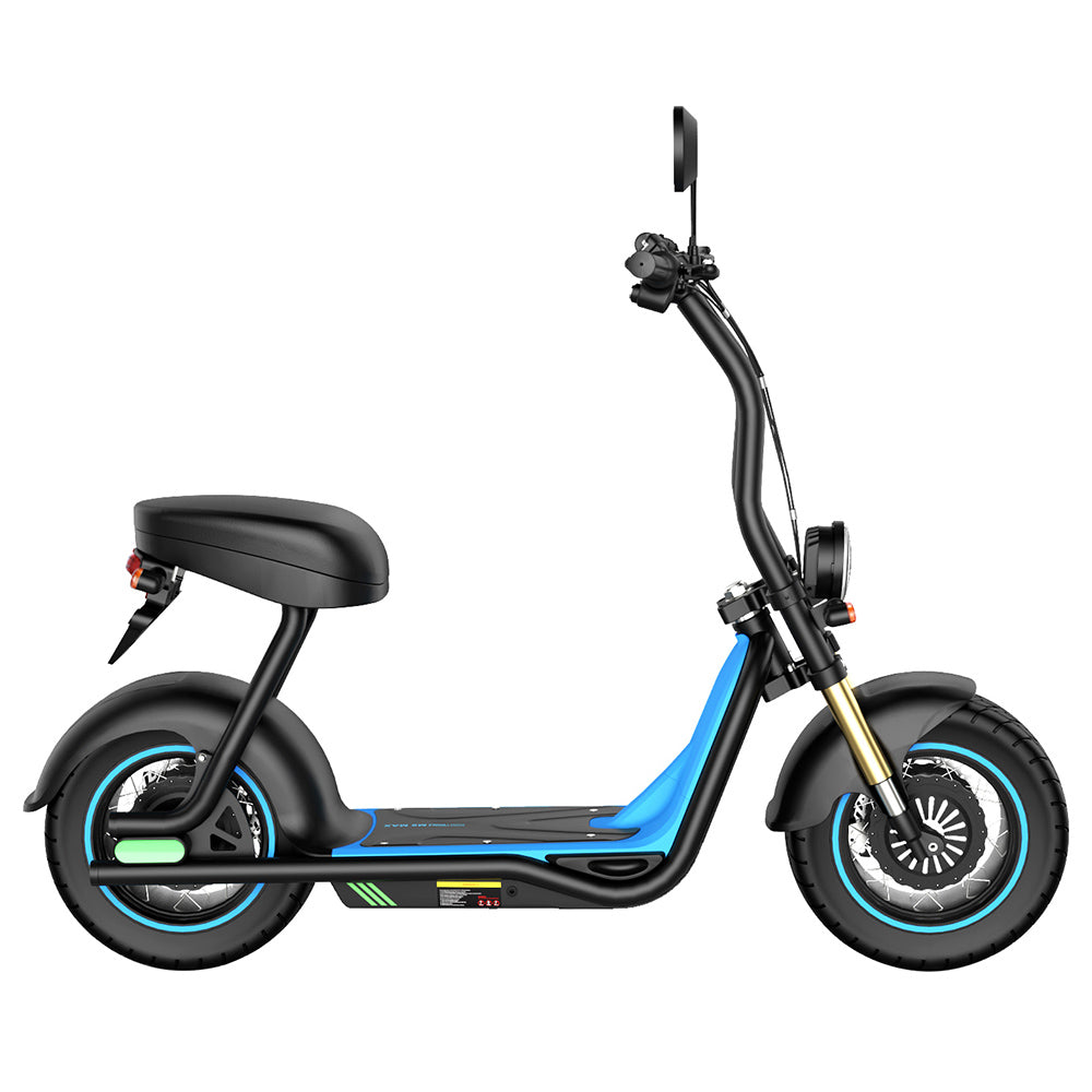 Honey Whale M5 Max Electric Scooter with Seat 14" Tires 1000W 48V 13Ah Battery