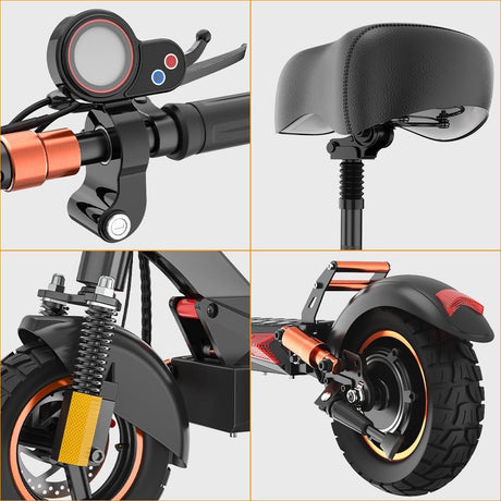 iENYRID M4 Pro S+ Electric Scooter with Seat 10" Tires 800W 48V 12.5Ah Battery