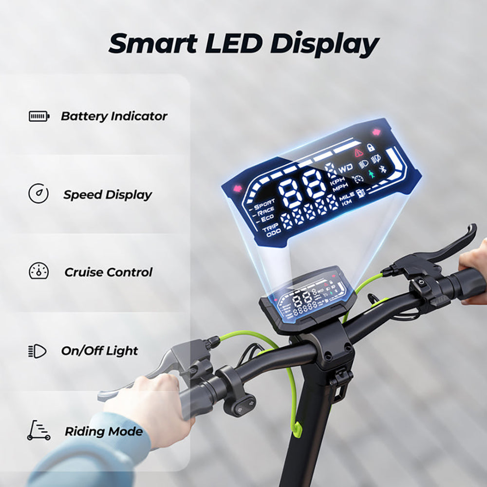 iSinwheel S10MAX Electric Scooter 10" Off-road Tires 1000W Motor 48V 15Ah Battery