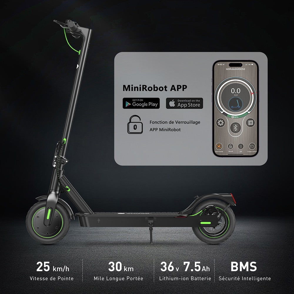 isinwheel S9 Pro Electric Scooter 8.5" Tires 350W Motor 36V 7.5Ah Battery