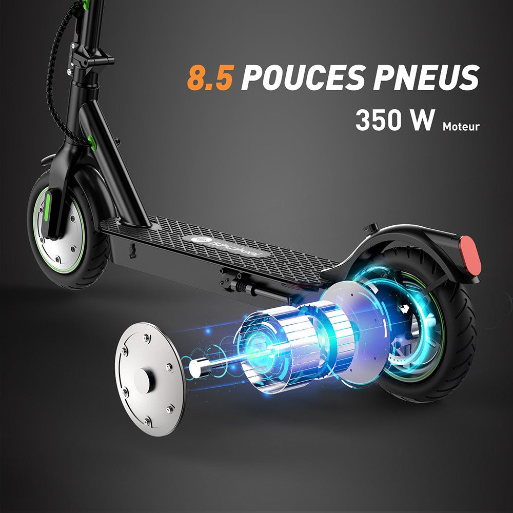 isinwheel S9 Pro Electric Scooter 8.5" Tires 350W Motor 36V 7.5Ah Battery