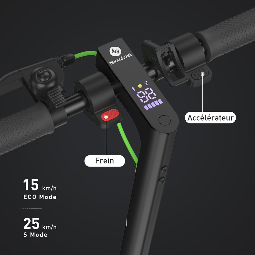 isinwheel S9 Pro Electric Scooter 8.5" Tires 350W Motor 36V 7.5Ah Battery