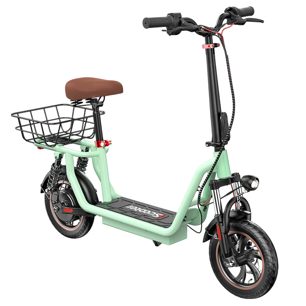 iScooter i12 Electric Scooter With Basket 12" Tires 500W 36V 7.5AH Battery