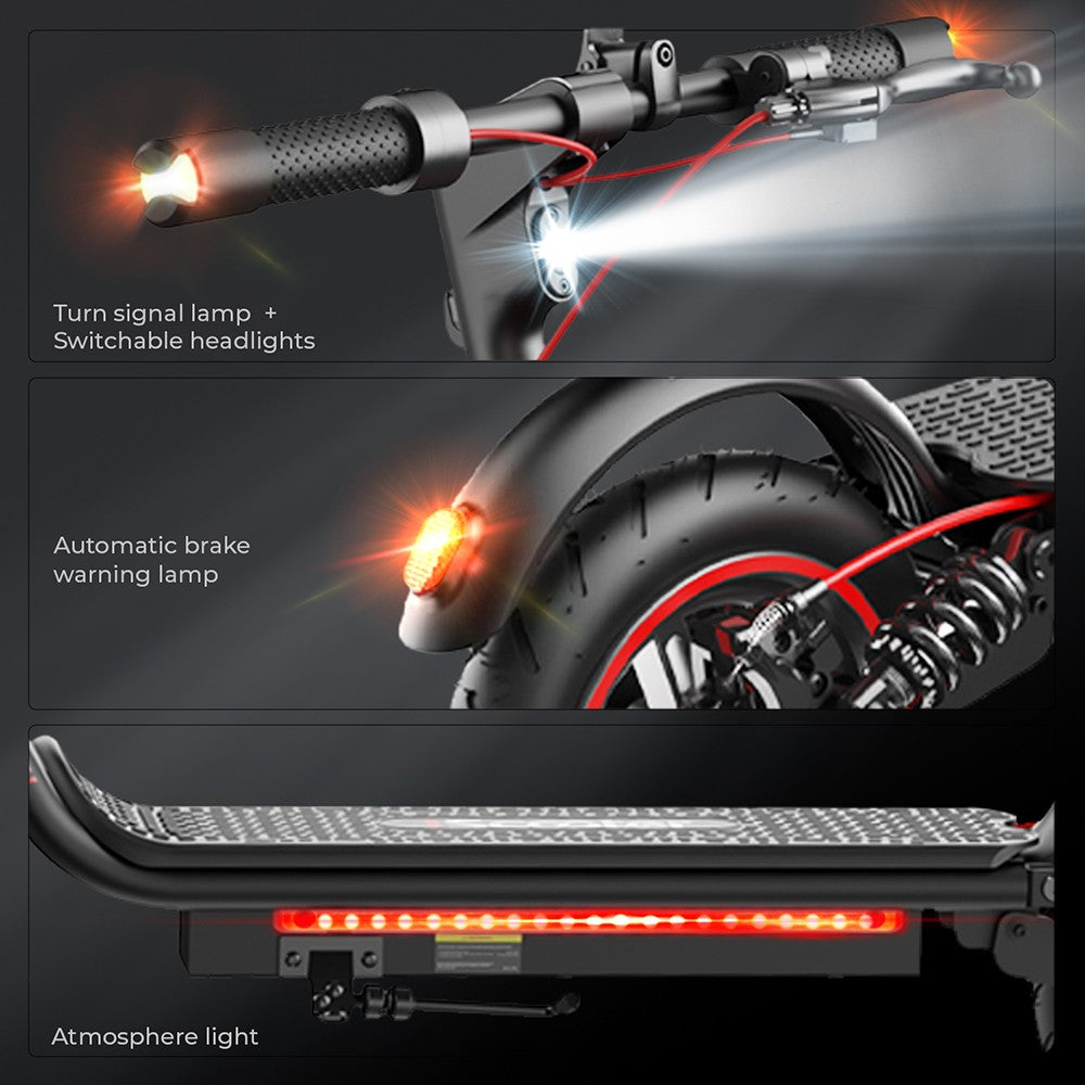 Patinete eléctrico iScooter W7, neumáticos de 8,5", motor de 350 W, batería de 42 V y 7,8 Ah