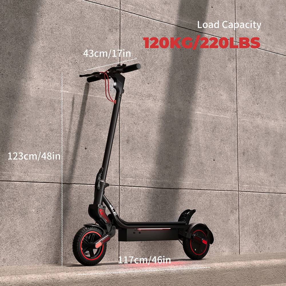 iScooter W8 Electric Scooter 9.3" Tires 500W Motor 48V 10.4Ah Battery