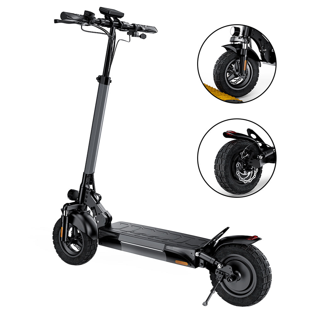iScooter W9 Electric Scooter 10" Tires 1000W Motor 48V 14Ah Battery