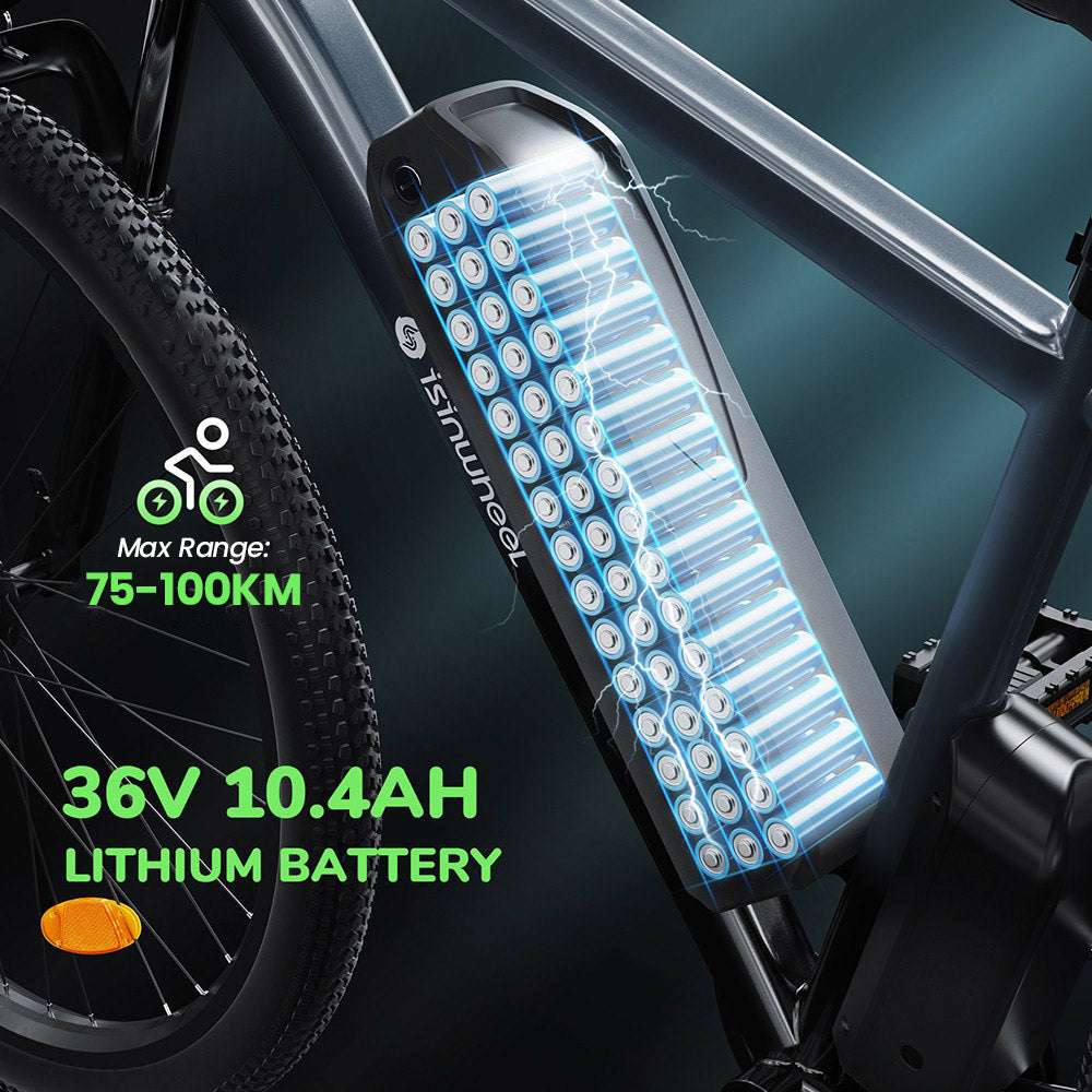 isinwheel M10 Elektrofahrrad 26" Reifen 250W Motor 36V 10,4Ah Batterie