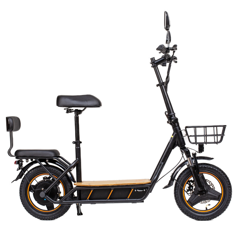 Patinete eléctrico KuKirin C1 Pro versión 2024 con asiento, neumáticos de 14", motor de 500 W, batería de 48 V y 26 Ah