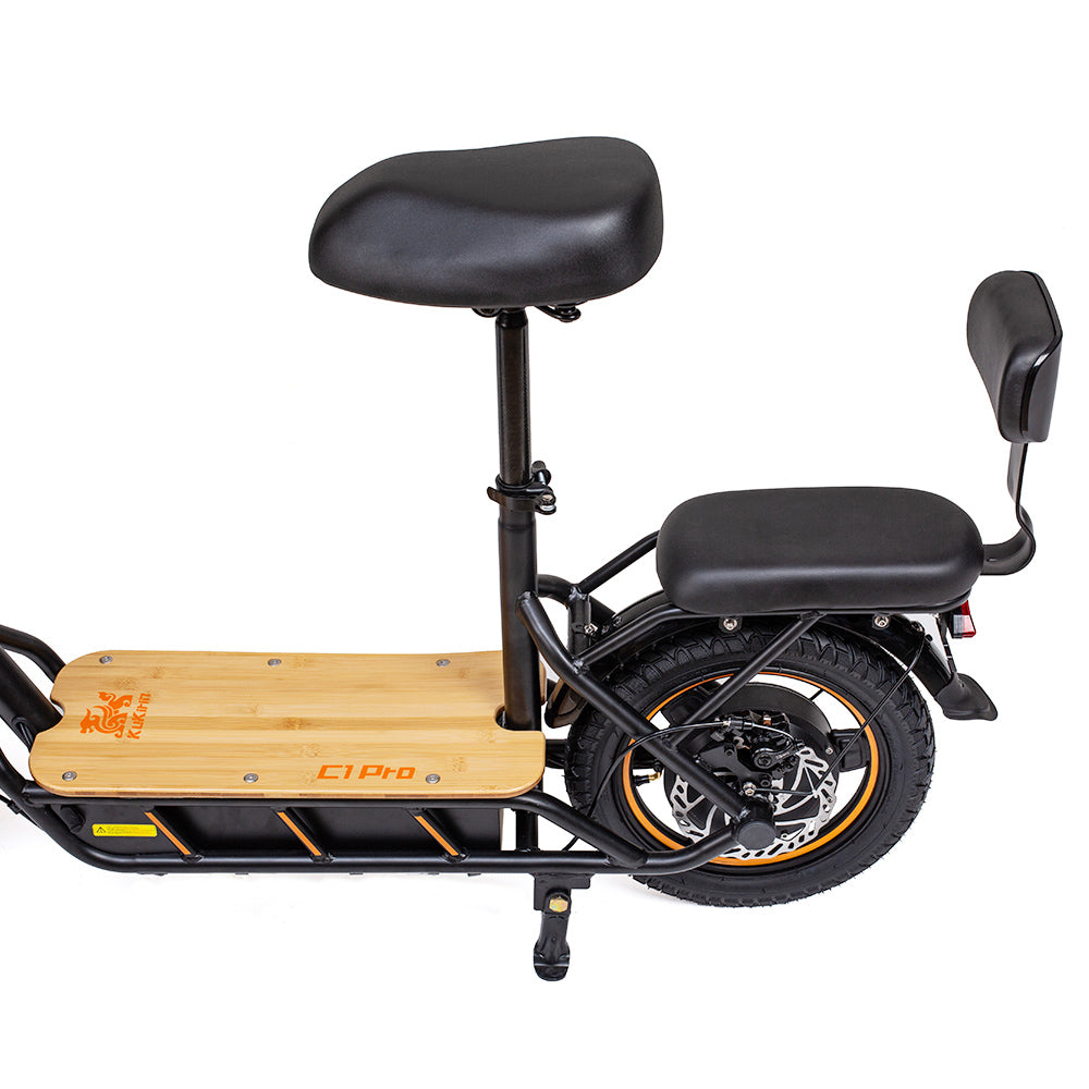 Patinete eléctrico KuKirin C1 Pro versión 2024 con asiento, neumáticos de 14", motor de 500 W, batería de 48 V y 26 Ah