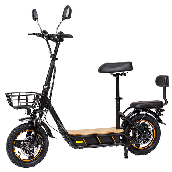 Patinete eléctrico KuKirin C1 Pro versión 2024 con asiento, neumáticos de 14", motor de 500 W, batería de 48 V y 26 Ah