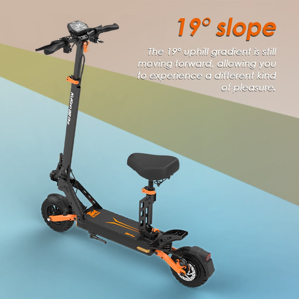 KuKirin G2 Pro Electric Scooter with Seat 9" Tires 600W 48V 15.6Ah Battery