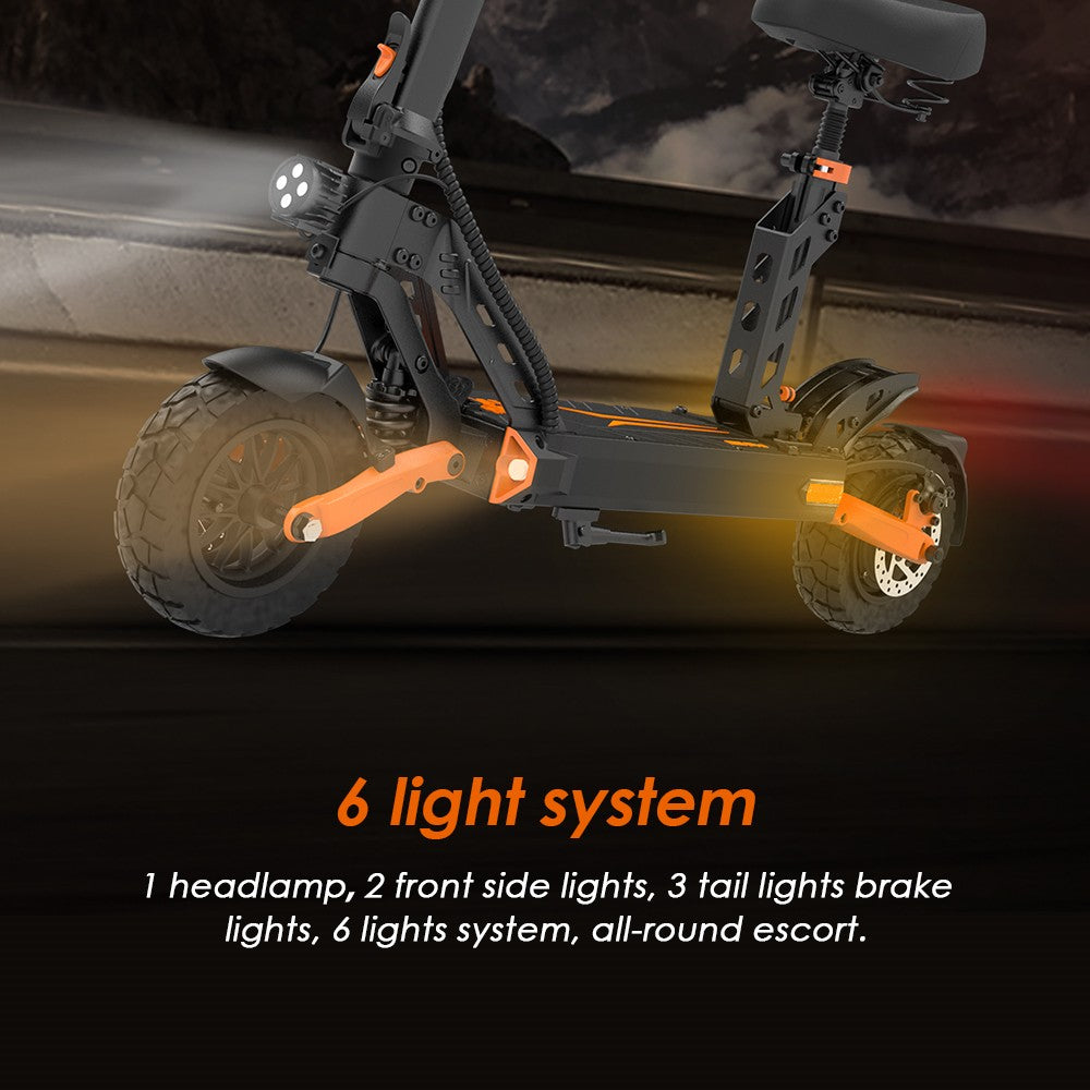 KuKirin G2 Pro Electric Scooter with Seat 9" Tires 600W 48V 15.6Ah Battery