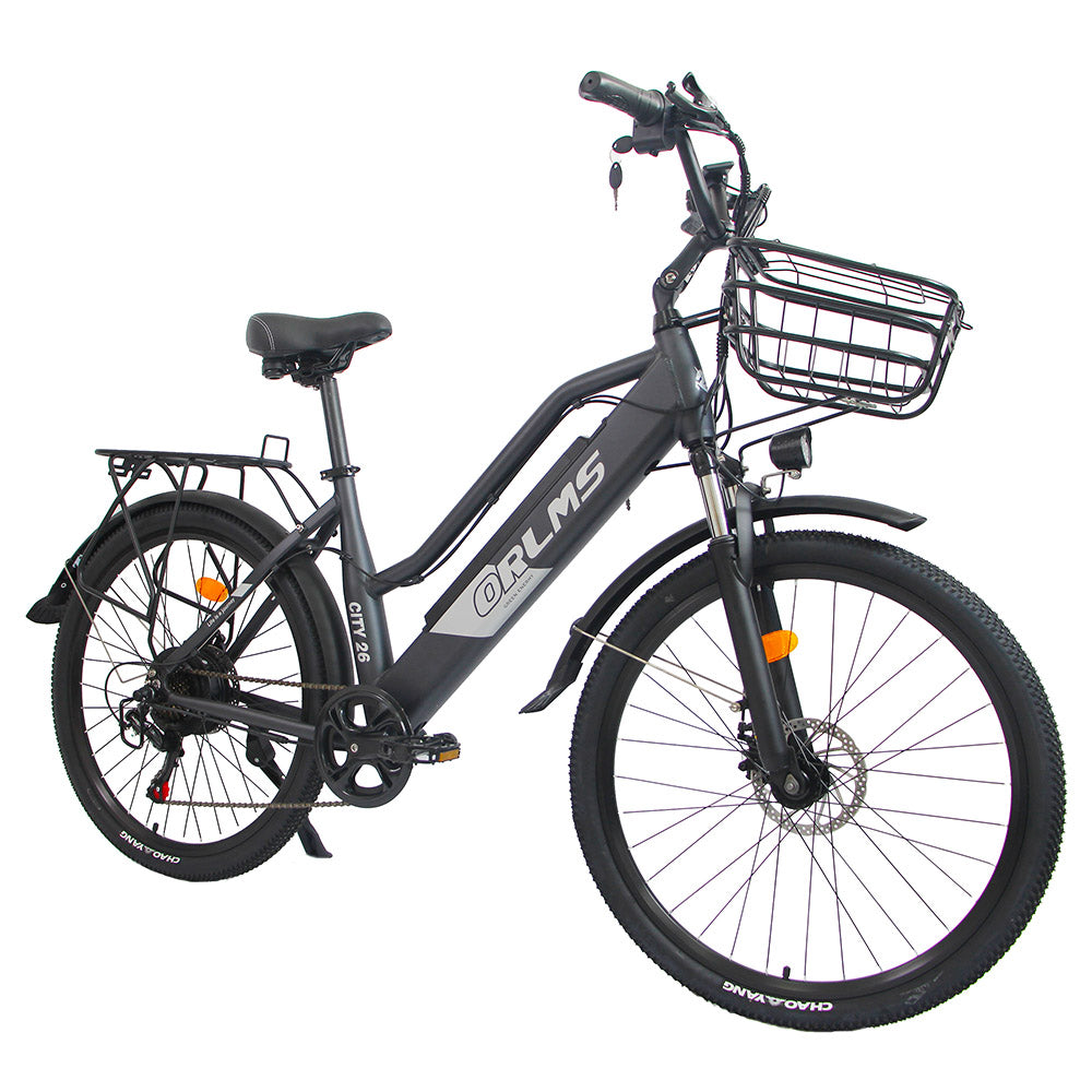 Orlms CITY Electric Bike 26" Tires 500W Motor 48V 15Ah Battery