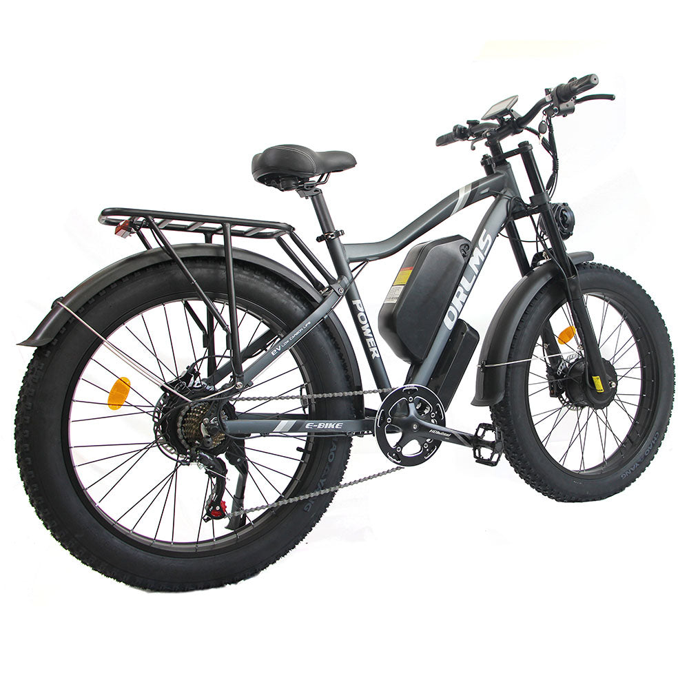 Orlms MX500 Electric Bike 26" Tires Dual 1000W Motors 52V 25Ah Battery