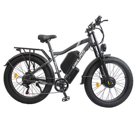 Orlms MX500 Electric Bike 26" Tires Dual 1000W Motors 52V 25Ah Battery