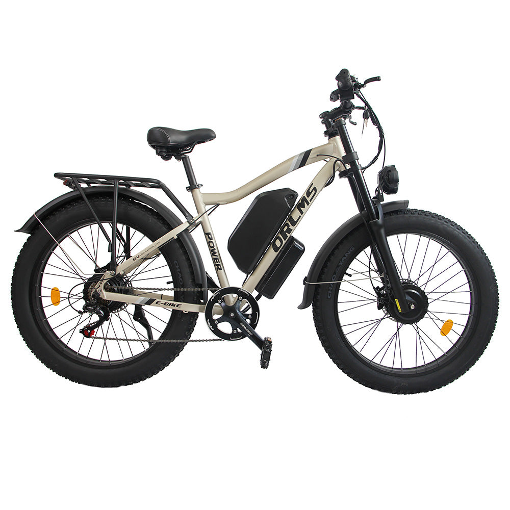Orlms MX500 Electric Bike 26" Tires Dual 1000W Motors 52V 25Ah Battery