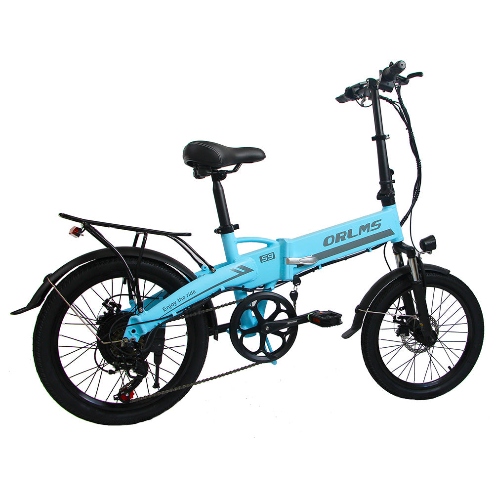 Orlms S9 Folding Electric Bike 20" Tires 250W Motor 48V 13Ah Battery