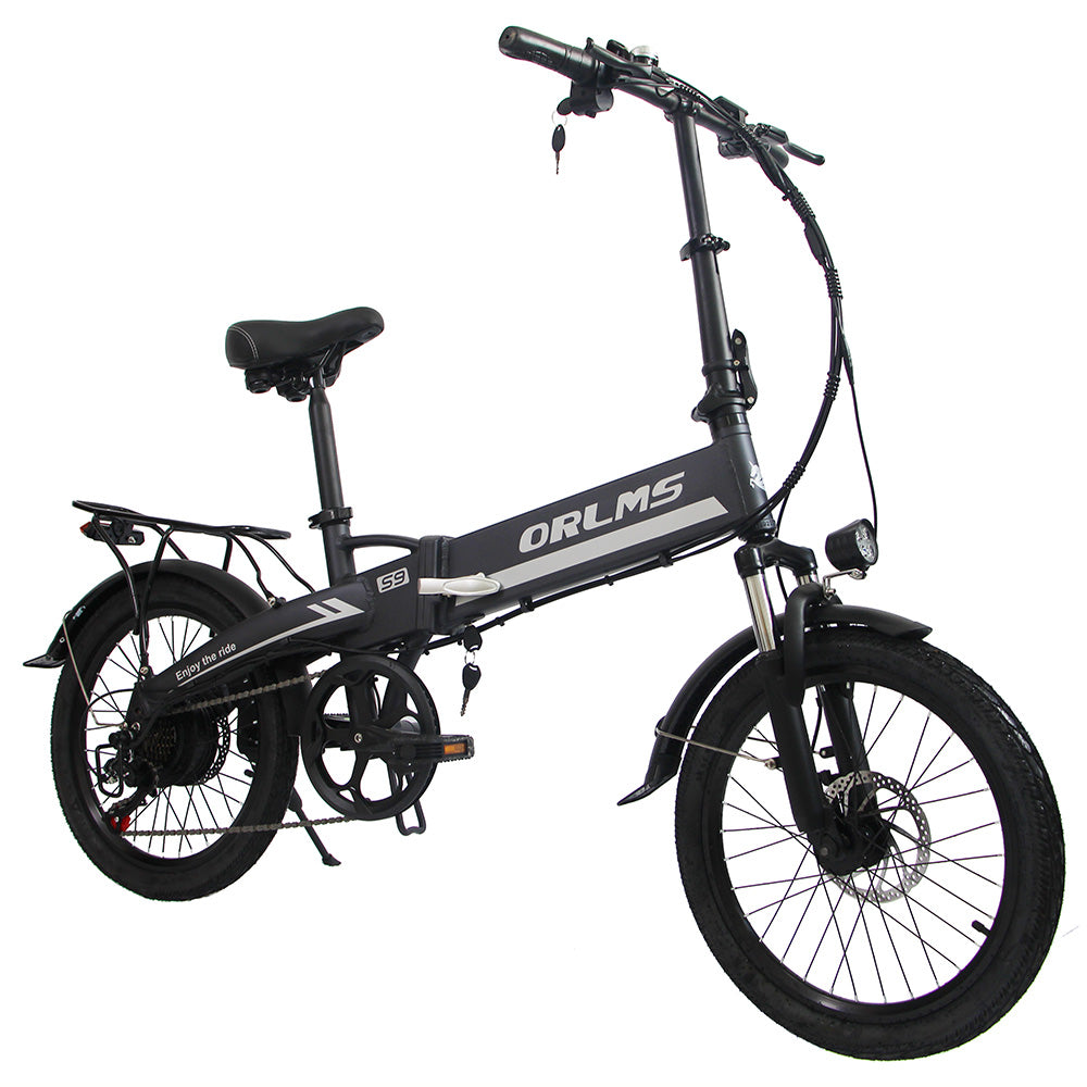 Orlms S9 Folding Electric Bike 20" Tires 250W Motor 48V 13Ah Battery